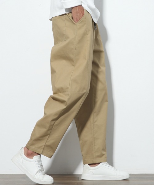 MGV(エムジーヴィー)の「スモーキートーンテーパードシルエットイージーパンツ(その他パンツ・メンズ・モカ/ナチュラル/グリーン/ブラック/グレー/ライトパープル/グレイッシュブルー/ブラック×ホワイト/アイボリー/キャメル/ワイン/テラコッタ/ブラウン/ベージュ/グレー×ホワイト・LARGE/MEDIUM)」の18枚目の写真