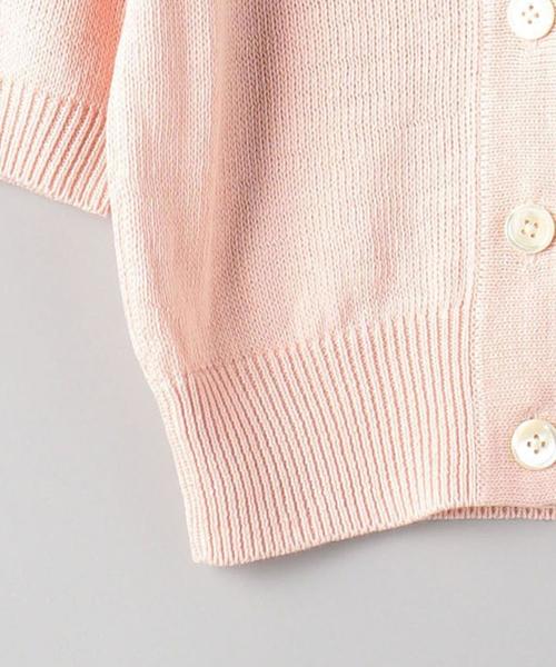 UNITED ARROWS（ユナイテッドアローズ）の「UGCB Vネック ショートカーディガン（カーディガン/ボレロ・レディース・オフホワイト/ブラック/ライトピンク・フリー）」の4枚目の写真