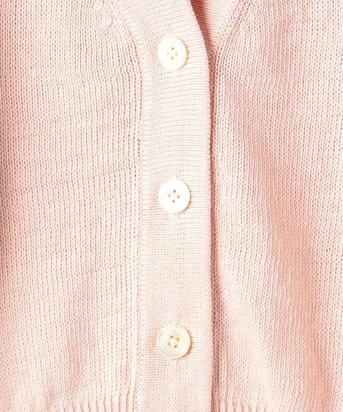 UNITED ARROWS（ユナイテッドアローズ）の「UGCB Vネック ショートカーディガン（カーディガン/ボレロ・レディース・オフホワイト/ブラック/ライトピンク・フリー）」の8枚目の写真