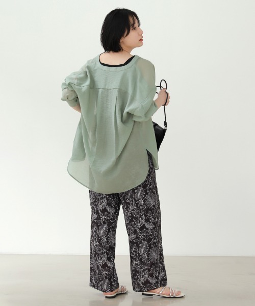 PAGEBOY(ページボーイ)の「ラインボタニカルパンツ(その他パンツ・レディース・ブラック/オフホワイト・FREE)」の19枚目の写真