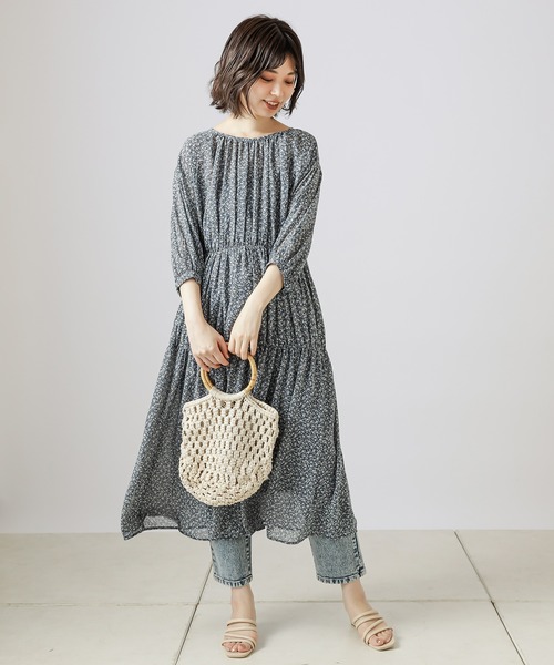 natural couture（ナチュラルクチュール）の「ベルト付きストレッチデニムパンツ（デニムパンツ・レディース・オフホワイト/ブルー/ケミカルウォッシュ・SMALL/MEDIUM）」の5枚目の写真