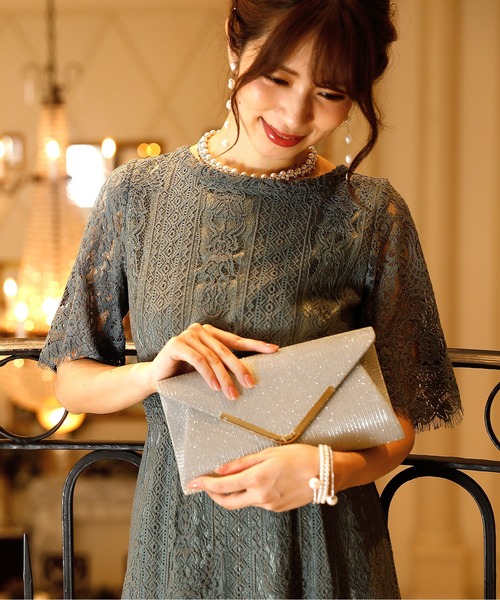 PourVous(プールヴー)の「パーティーラメクラッチバッグ 結婚式 同窓会 オケージョン お呼ばれ(ハンドバッグ・レディース・ブラック/ゴールド/シルバー・FREE)」の13枚目の写真
