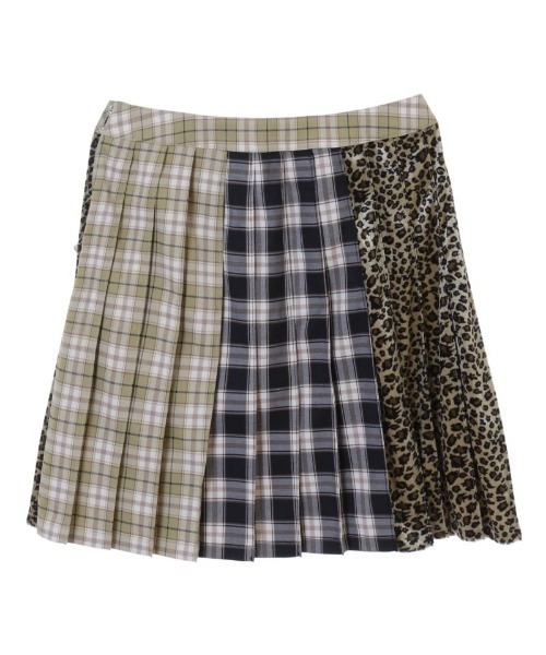 Candy Stripper（キャンディストリッパー）の「ADDICTION PLEATS MINI スカート（スカート・レディース・ベージュ/レッド/グリーン・1/2）」の4枚目の写真