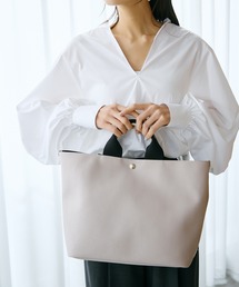 【Breath TOPKAPI /ブレス トプカピ】スコッチグレイン ネオレザー A4 レディース トートバッグ プレーン
