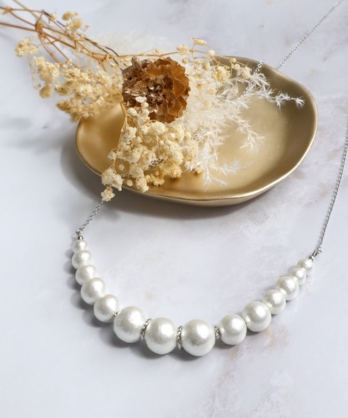 日本製 程よいボリューム感の コットンパール ネックレス ネックレス Tiaclasse ティアクラッセ のファッション通販 Zozotown 日本製 程よいボリューム感の コットンパール ネックレス ネックレス Tiaclasse ティアクラッセ のファッション通販 Zozotown