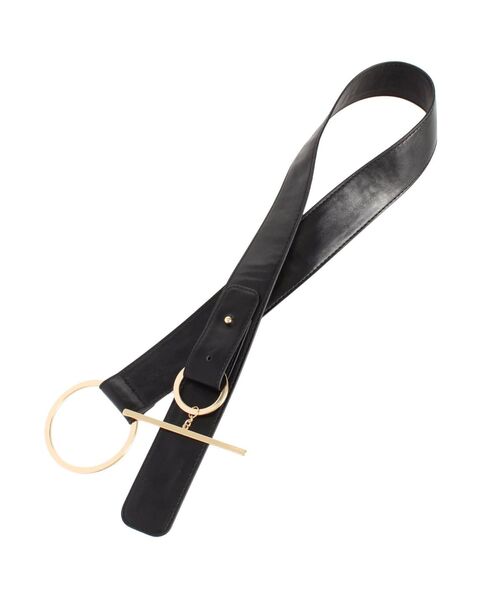 RESEXXY（リゼクシー）の「ダブルサークルベルト（ベルト・レディース・ブラック/ベージュ/オフホワイト・FREE）」の8枚目の写真