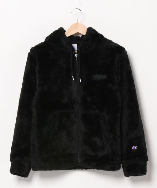 Champion(チャンピオン)の「チャンピオンシェルパフーディブルゾン(ブルゾン・レディース・ブラック/ブルー系その他/チャコール/オリーブ/オフホワイト/ベージュ・FREE/XL/L)」の3枚目の写真