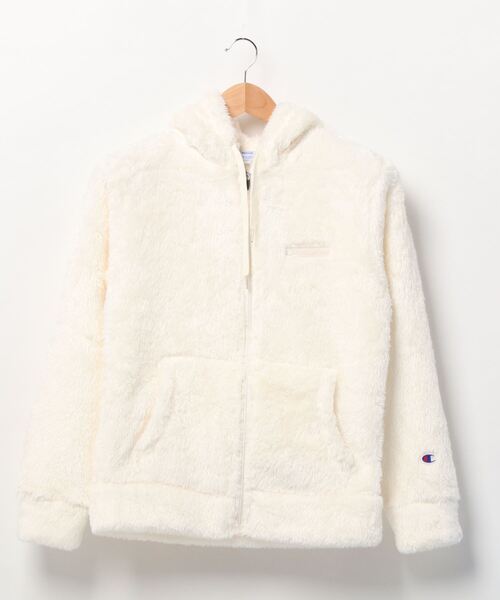 Champion(チャンピオン)の「チャンピオンシェルパフーディブルゾン(ブルゾン・レディース・ブラック/ブルー系その他/チャコール/オリーブ/オフホワイト/ベージュ・FREE/XL/L)」の8枚目の写真