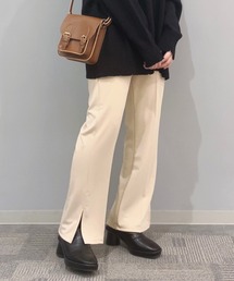 WEGO | WEGO/ポンチスリットフレアパンツ(スラックス)