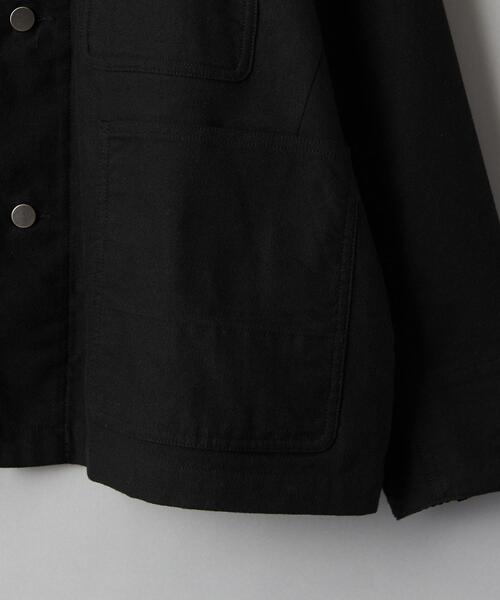 BEAUTY＆YOUTH コットン カバーオール ジャケット ブラック Мサイズ BEAUTY&YOUTH UNITED ARROWS（ビューティーアンドユースユナイテッド