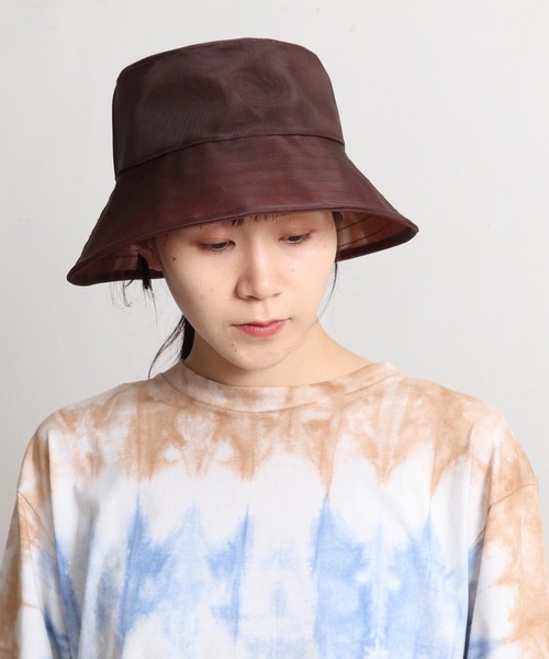 note et silence (ノートエシロンス)の「ナイロンメッシュ バケットハット(ハット・レディース・ブラック/ブラウン・FREE)」の11枚目の写真