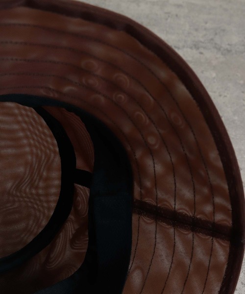 note et silence (ノートエシロンス)の「ナイロンメッシュ バケットハット(ハット・レディース・ブラック/ブラウン・FREE)」の17枚目の写真