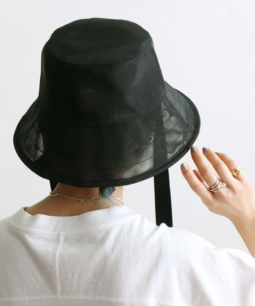 note et silence (ノートエシロンス)の「ナイロンメッシュ バケットハット(ハット・レディース・ブラック/ブラウン・FREE)」の22枚目の写真