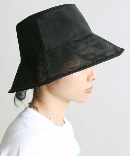 note et silence (ノートエシロンス)の「ナイロンメッシュ バケットハット(ハット・レディース・ブラック/ブラウン・FREE)」の20枚目の写真