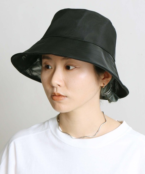 note et silence (ノートエシロンス)の「ナイロンメッシュ バケットハット(ハット・レディース・ブラック/ブラウン・FREE)」の21枚目の写真