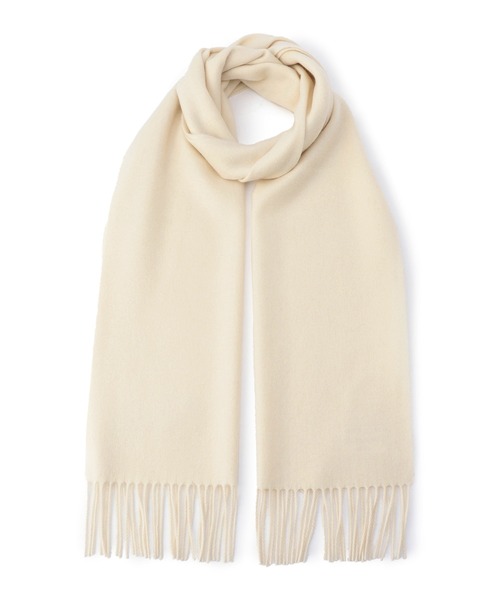 ESTNATION（エストネーション）の「ESTNATION / カシミヤマフラー（マフラー・メンズ・ネイビー/ベージュ/ライトグレー/ホワイト/ダークブラウン/ブラック・FREE）」の2枚目の写真