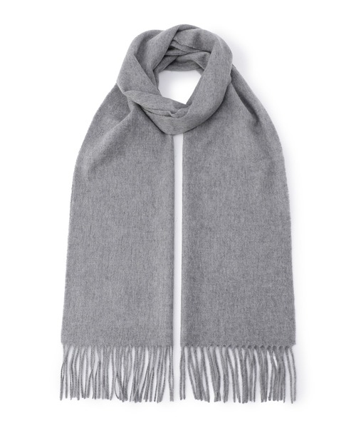 ESTNATION（エストネーション）の「ESTNATION / カシミヤマフラー（マフラー・メンズ・ネイビー/ベージュ/ライトグレー/ホワイト/ダークブラウン/ブラック・FREE）」の4枚目の写真