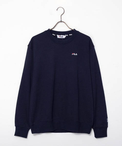 【セール】【FILA/フィラ】WEB限定 別注 ワンポイント ロゴ刺繍 ワンマイルウェア セットアップ スウェット ビッグシルエット トレーナー&ジョガーパンツ 裏毛（ルームウェア/パジャマ）｜FILA（フィラ）