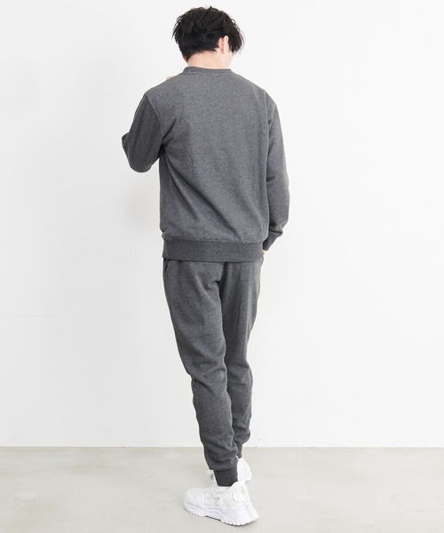 【セール】【FILA/フィラ】WEB限定 別注 ワンポイント ロゴ刺繍 ワンマイルウェア セットアップ スウェット ビッグシルエット トレーナー&ジョガーパンツ 裏毛（ルームウェア/パジャマ）｜FILA（フィラ）