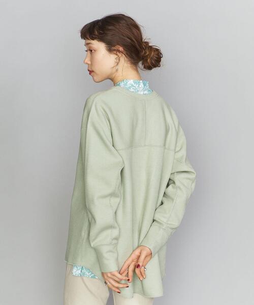 BEAUTY&YOUTH UNITED ARROWS（ビューティーアンドユースユナイテッドアローズ）の「BY ダブルフェイスディープVネックプルオーバーカットソー（Tシャツ/カットソー・レディース・コバルトブルー/ブラック/ナチュラル/ライム/オフホワイト・FREE）」の19枚目の写真