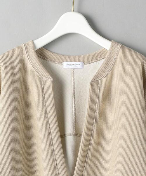 BEAUTY&YOUTH UNITED ARROWS（ビューティーアンドユースユナイテッドアローズ）の「BY ダブルフェイスディープVネックプルオーバーカットソー（Tシャツ/カットソー・レディース・コバルトブルー/ブラック/ナチュラル/ライム/オフホワイト・FREE）」の22枚目の写真