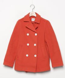 ブランド古着 レディースのピーコート オレンジ 橙色系 古着通販 Zozoused