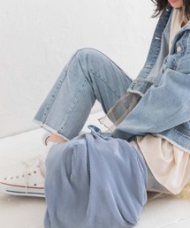 Mysa&Liina | センターシームフリンジカラーデニムパンツ(デニムパンツ)