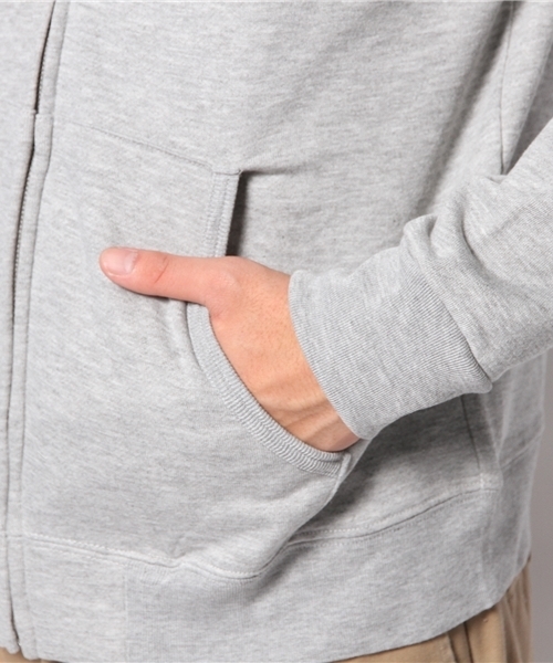 GIORDANO（ジョルダーノ）の「[GIORDANO]ライオン刺繍フルジップスウェットパーカー（パーカー・メンズ・ブラック/グレー/ブルー/オレンジ/レッド/カーキ・LARGE/MEDIUM/X-LARGE）」の16枚目の写真