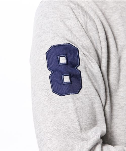 GIORDANO（ジョルダーノ）の「[GIORDANO]ライオン刺繍フルジップスウェットパーカー（パーカー・メンズ・ブラック/グレー/ブルー/オレンジ/レッド/カーキ・LARGE/MEDIUM/X-LARGE）」の7枚目の写真