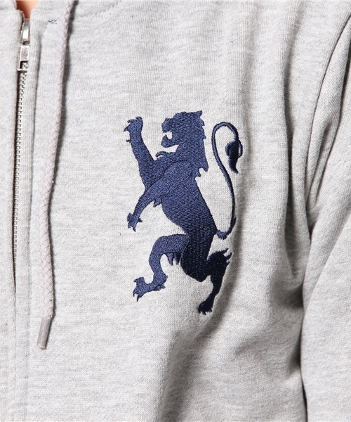 GIORDANO（ジョルダーノ）の「[GIORDANO]ライオン刺繍フルジップ