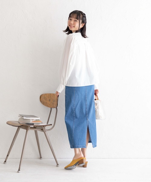 Mysa&Liina(ミーサリーナ)の「レトロ刺繍ブラウス(シャツ/ブラウス・レディース・オフホワイト/ブラック/グレイッシュベージュ・M)」の14枚目の写真