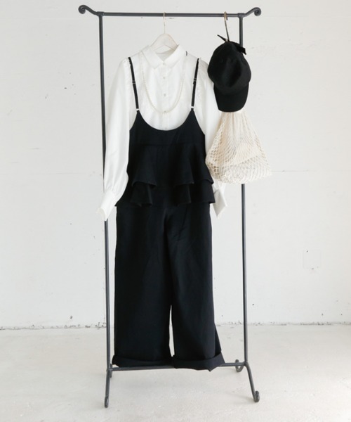 Mysa&Liina(ミーサリーナ)の「レトロ刺繍ブラウス(シャツ/ブラウス・レディース・オフホワイト/ブラック/グレイッシュベージュ・M)」の11枚目の写真