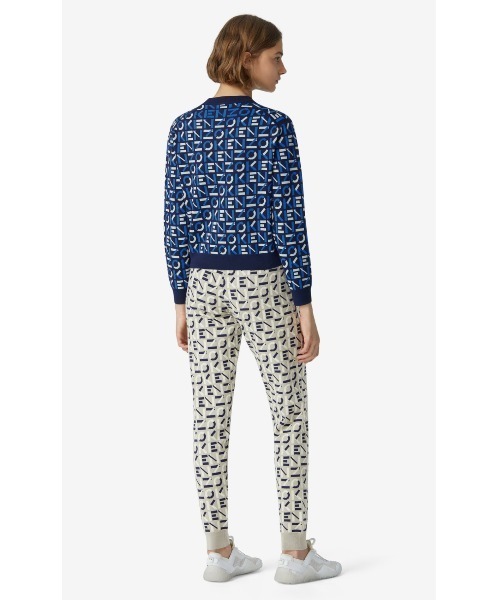 KENZO　ケンゾー　圧巻のデザイン　ニット　セーター　幾何学模様　美品 KENZO - 80s 90s KENZO ケンゾー ヴィンテージ3Dニットセーター