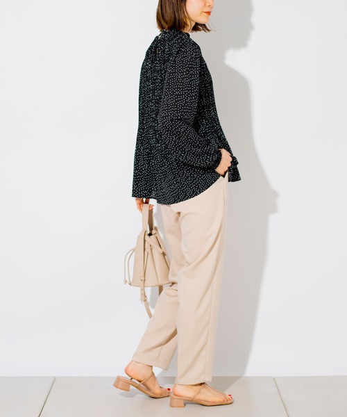 prose verse（プロズヴェール）の「T/PUセンタープレスパンツ（その他パンツ・レディース・ミント/イエロー/グレイッシュベージュ/ブラック/ブラウン/パープル・ﾌﾘ-）」の21枚目の写真