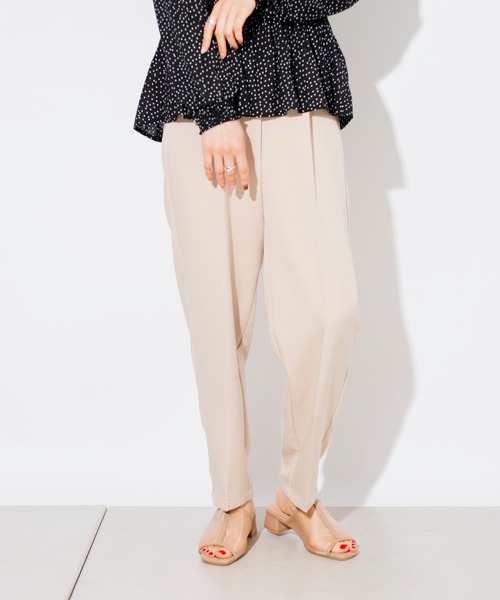 prose verse（プロズヴェール）の「T/PUセンタープレスパンツ（その他パンツ・レディース・ミント/イエロー/グレイッシュベージュ/ブラック/ブラウン/パープル・ﾌﾘ-）」の19枚目の写真