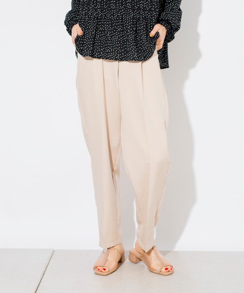 prose verse（プロズヴェール）の「T/PUセンタープレスパンツ（その他パンツ・レディース・ミント/イエロー/グレイッシュベージュ/ブラック/ブラウン/パープル・ﾌﾘ-）」の18枚目の写真