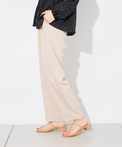 prose verse（プロズヴェール）の「T/PUセンタープレスパンツ（その他パンツ・レディース・ミント/イエロー/グレイッシュベージュ/ブラック/ブラウン/パープル・ﾌﾘ-）」の17枚目の写真