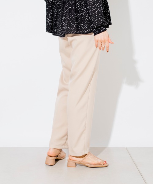 prose verse（プロズヴェール）の「T/PUセンタープレスパンツ（その他パンツ・レディース・ミント/イエロー/グレイッシュベージュ/ブラック/ブラウン/パープル・ﾌﾘ-）」の16枚目の写真