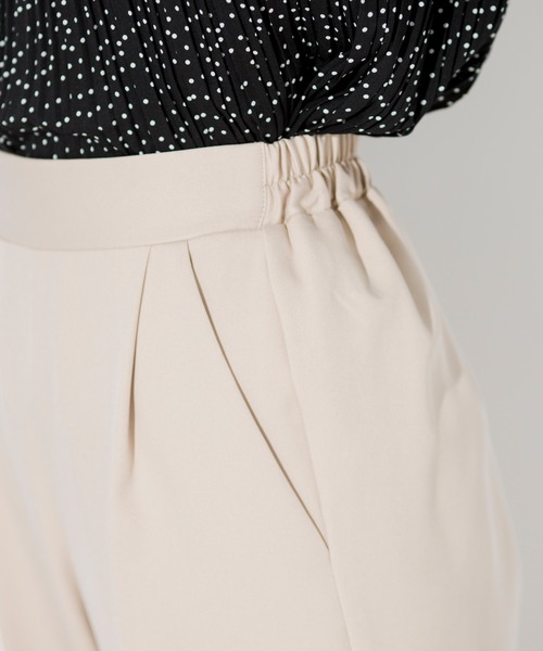 prose verse（プロズヴェール）の「T/PUセンタープレスパンツ（その他パンツ・レディース・ミント/イエロー/グレイッシュベージュ/ブラック/ブラウン/パープル・ﾌﾘ-）」の10枚目の写真