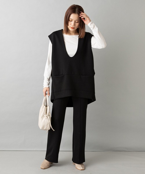 Omekashi（オメカシ）の「ライトダンボールベストプルオーバー（ベスト・レディース・ホワイト系その他/ブラック・FREE）」の9枚目の写真