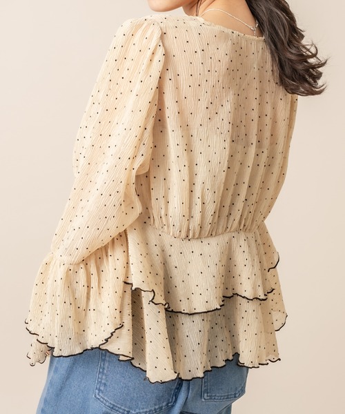 mline（エムライン）の「[mline] WEB限定 ドビードットシフォンブラウス（シャツ/ブラウス・レディース・ホワイト/ブラック/ベージュ・FREE）」の21枚目の写真