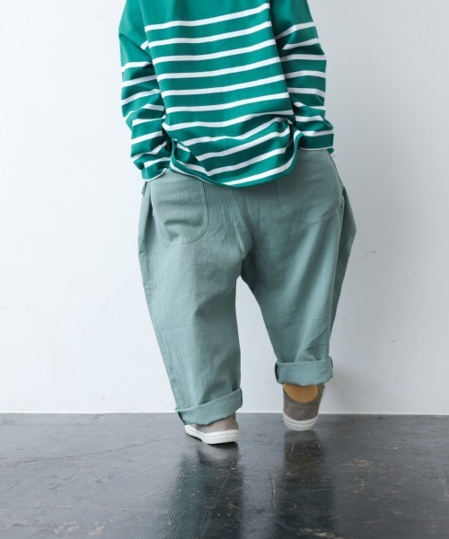 LOWRYS FARM（ローリーズファーム）の「メンアサワイドテーパードパンツ　936647（その他パンツ・キッズ・ブラック/オレンジ/グリーン/ドット・110/120/130）」の7枚目の写真