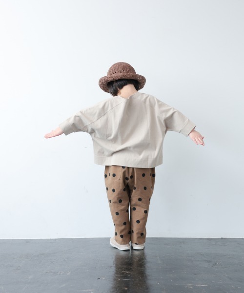 LOWRYS FARM（ローリーズファーム）の「メンアサワイドテーパードパンツ　936647（その他パンツ・キッズ・ブラック/オレンジ/グリーン/ドット・110/120/130）」の13枚目の写真