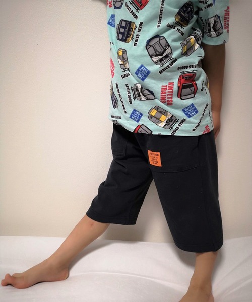 LB CLUB(エルビークラブ)の「天竺6分丈パンツ(その他パンツ・キッズ・グリーン/ピンク/ネイビー/ブルー/ブラック・80/90/100/130/110/120)」の7枚目の写真