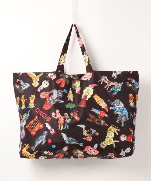 Nathalie Lete(ナタリーレテ)の「Nathalie Lete/Pocketable Eco Bag(エコバッグ/サブバッグ・レディース・グリーン系/ホワイト系/ピンク系2/ピンク系/パープル系/イエロー系/グリーン系2/グレー系/ブラック系/ブラック系2・FREE)」の13枚目の写真