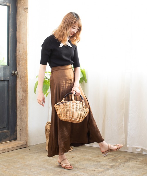 menue（メヌエ）の「スクエアトゥ5連ストラップクリアヒールサンダル（サンダル・レディース・ライトグリーン/ベージュ系その他/ブラック/ホワイト/ゴールド/ブラウン系その他/ラベンダー・L/XS/XXS/LL/3L/S/M）」の18枚目の写真