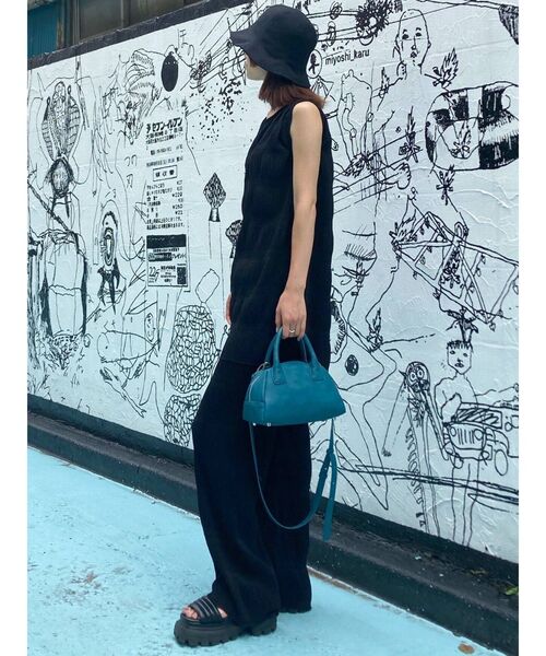 EMODA（エモダ）の「シャーリングラフパンツ（その他パンツ・レディース・ホワイト/ブラック/グレー/オレンジ/ミント・FREE）」の12枚目の写真