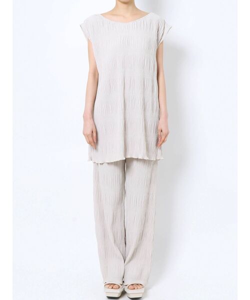 EMODA（エモダ）の「シャーリングラフパンツ（その他パンツ・レディース・ホワイト/ブラック/グレー/オレンジ/ミント・FREE）」の20枚目の写真