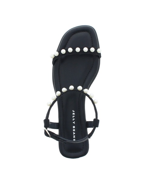 JELLY BEANS（ジェリービーンズ）の「コットンパール付きサンダル(215-30008)JELLY BEANS(ジェリービーンズ)（サンダル・レディース・ラベンダー/グレイッシュベージュ/ブラック・L/M/S）」の9枚目の写真