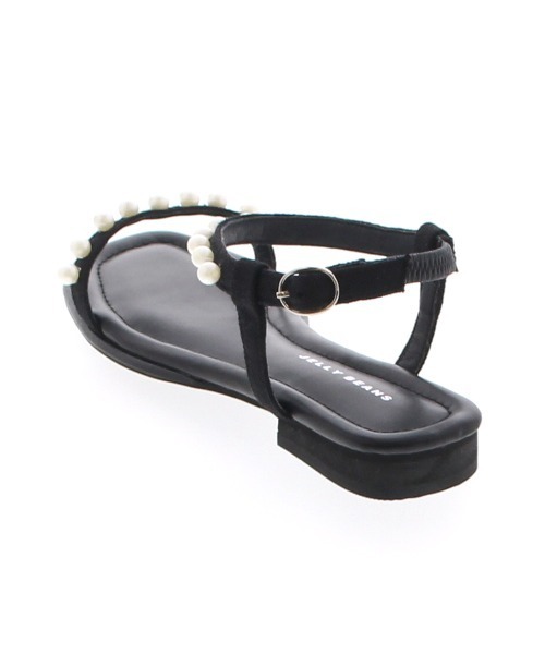 JELLY BEANS（ジェリービーンズ）の「コットンパール付きサンダル(215-30008)JELLY BEANS(ジェリービーンズ)（サンダル・レディース・ラベンダー/グレイッシュベージュ/ブラック・L/M/S）」の12枚目の写真